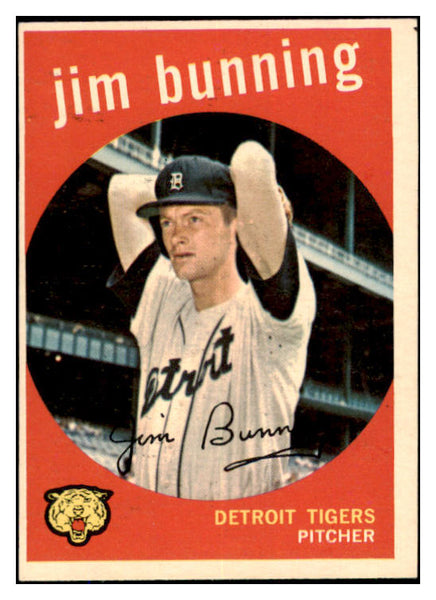 1959 Topps Baseball #149 Jim Bunning Tigers VG-EX 527525