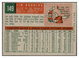 1959 Topps Baseball #149 Jim Bunning Tigers VG-EX 527525