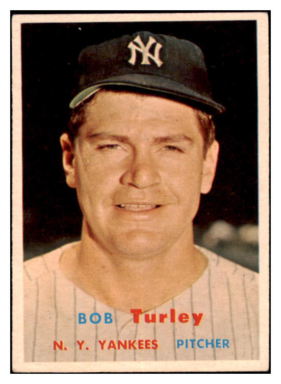 1957 Topps Baseball #264 Bob Turley Yankees EX-MT 527527