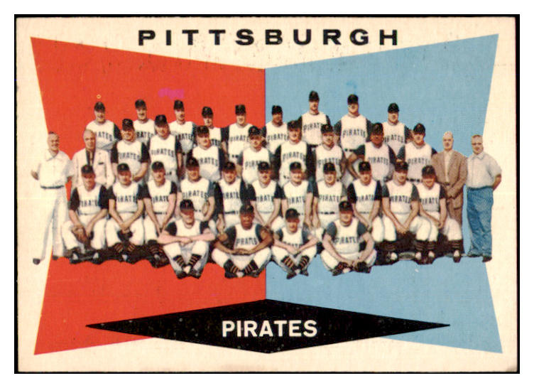 1960 Topps Baseball #484 Pittsburgh Pirates Team EX+/EX-MT 527536