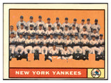 1961 Topps Baseball #228 New York Yankees Team EX 527539