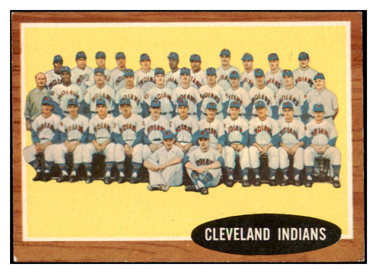 1962 Topps Baseball #537 Cleveland Indians Team EX-MT 527540