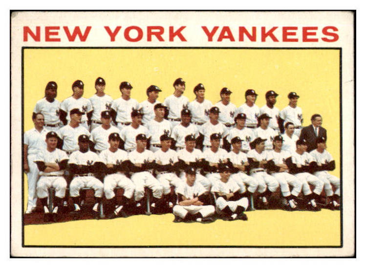 1964 Topps Baseball #433 New York Yankees Team VG-EX 527544