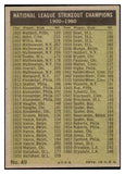 1961 Topps Baseball #049 N.L. Strike Out Leaders Sandy Koufax VG-EX 527561