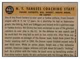 1960 Topps Baseball #465 Bill Dickey Yankees VG-EX 527572