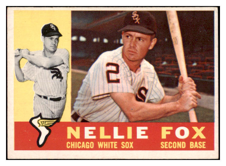 1960 Topps Baseball #100 Nellie Fox White Sox EX+/EX-MT 527575