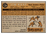 1960 Topps Baseball #136 Jim Kaat Senators VG-EX 527580