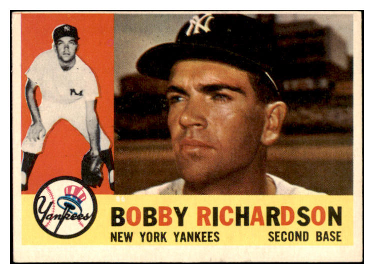 1960 Topps Baseball #405 Bobby Richardson Yankees EX 527583