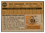 1960 Topps Baseball #370 Bill Skowron Yankees EX 527586
