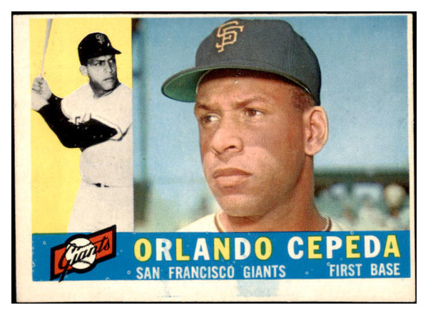 1960 Topps Baseball #450 Orlando Cepeda Giants EX 527587