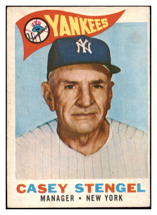 1960 Topps Baseball #227 Casey Stengel Yankees EX 527588