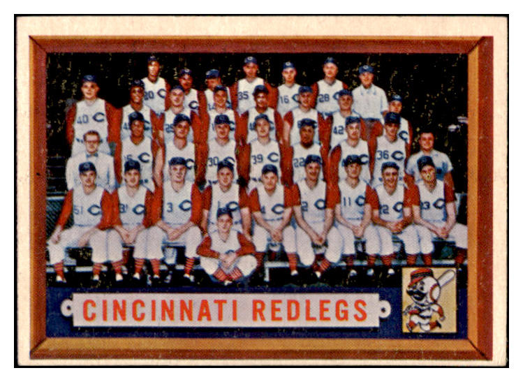1957 Topps Baseball #322 Cincinnati Reds Team EX 527590