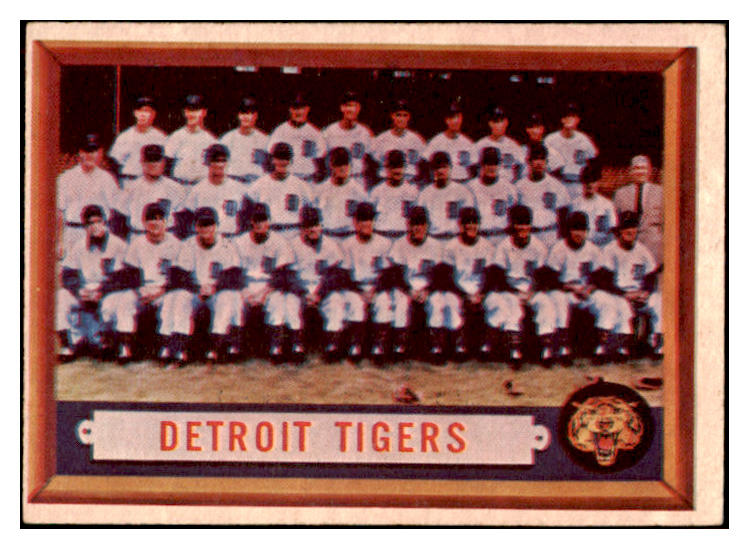 1957 Topps Baseball #198 Detroit Tigers Team VG-EX 527596