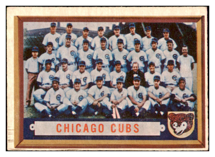 1957 Topps Baseball #183 Chicago Cubs Team VG-EX 527599