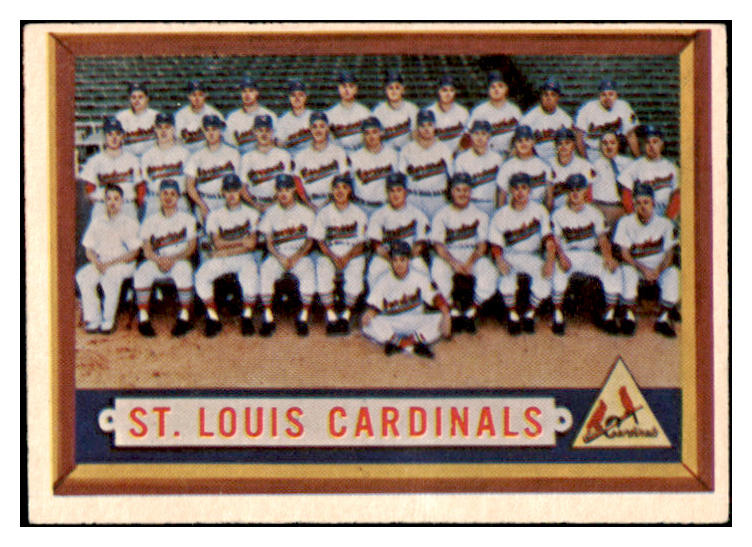1957 Topps Baseball #243 St. Louis Cardinals Team EX 527601