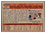 1957 Topps Baseball #287 Sam Jones Cardinals VG 527605