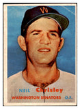 1957 Topps Baseball #320 Neil Chrisley Senators VG 527610