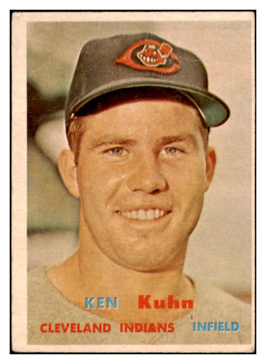 1957 Topps Baseball #266 Ken Kuhn Indians VG 527611