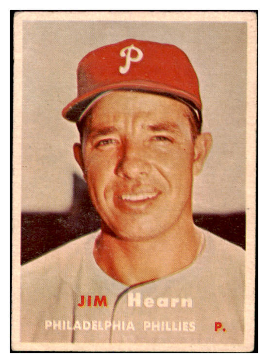 1957 Topps Baseball #348 Jim Hearn Phillies VG-EX 527621