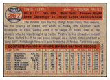 1957 Topps Baseball #267 Danny Kravitz Pirates VG-EX 527624