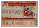 1957 Topps Baseball #292 Billy Klaus Red Sox VG-EX 527631
