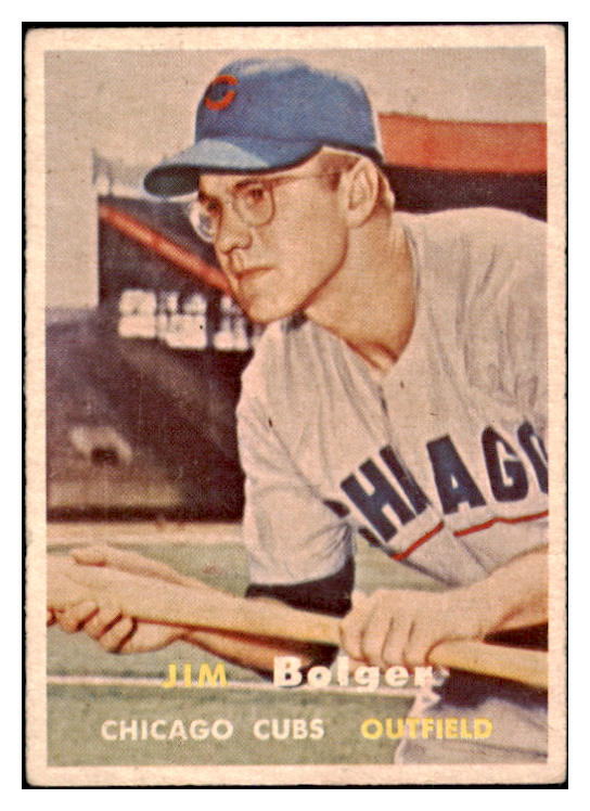 1957 Topps Baseball #289 Jim Bolger Cubs EX 527632
