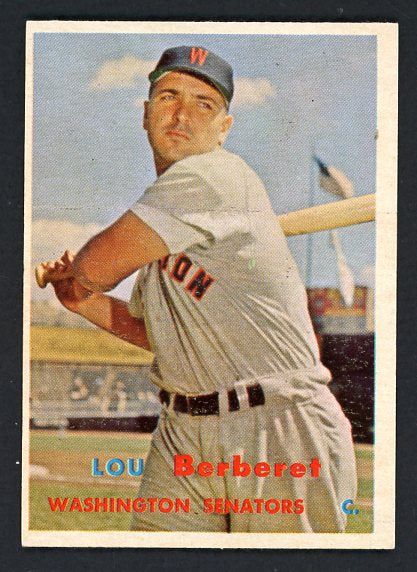 1957 Topps Baseball #315 Lou Berberet Senators EX 527633