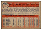 1957 Topps Baseball #307 Jack Phillips Tigers EX 527635