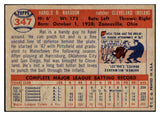 1957 Topps Baseball #347 Hal Naragon Indians EX 527642