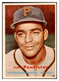 1957 Topps Baseball #327 Jim Pendleton Pirates EX 527645