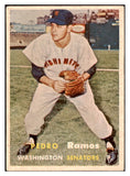 1957 Topps Baseball #326 Pedro Ramos Senators EX 527646