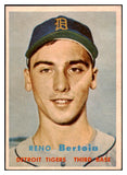 1957 Topps Baseball #390 Reno Bertoia Tigers EX-MT 527648