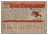 1957 Topps Baseball #386 Lyle Luttrell Senators EX-MT 527649