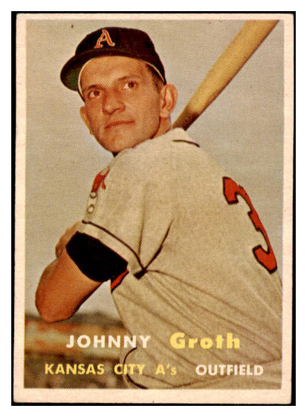 1957 Topps Baseball #360 Johnny Groth A's EX-MT 527651