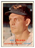 1957 Topps Baseball #194 Hal Brown Orioles EX-MT 527653