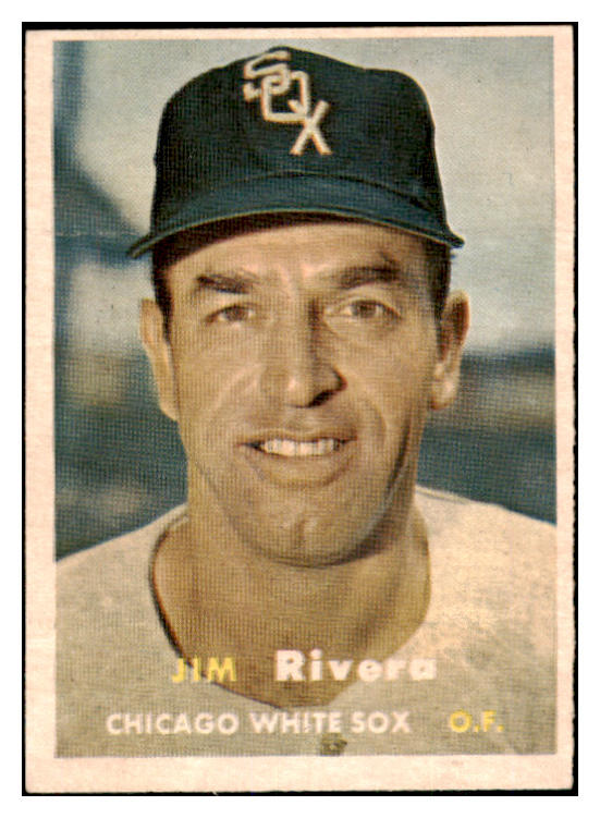 1957 Topps Baseball #107 Jim Rivera White Sox EX-MT 527655