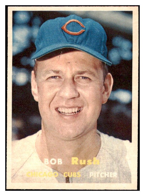 1957 Topps Baseball #137 Bob Rush Cubs EX-MT 527657