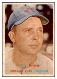 1957 Topps Baseball #186 Jim King Cubs EX-MT 527659