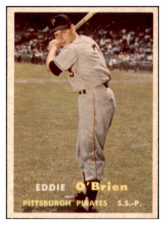 1957 Topps Baseball #259 Eddie O'Brien Pirates EX-MT 527661