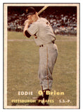 1957 Topps Baseball #259 Eddie O'Brien Pirates EX-MT 527661