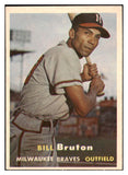 1957 Topps Baseball #048 Bill Bruton Braves EX-MT 527666
