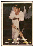 1957 Topps Baseball #061 Dusty Rhodes Giants EX-MT 527667
