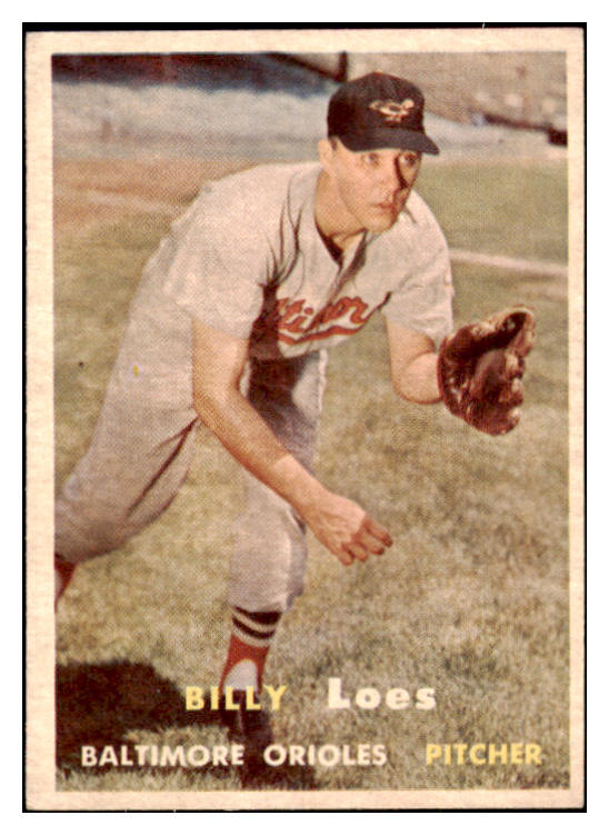 1957 Topps Baseball #244 Billy Loes Orioles EX-MT 527669