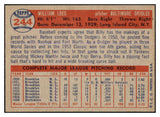 1957 Topps Baseball #244 Billy Loes Orioles EX-MT 527669