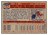 1957 Topps Baseball #163 Sammy White Red Sox EX-MT 527670