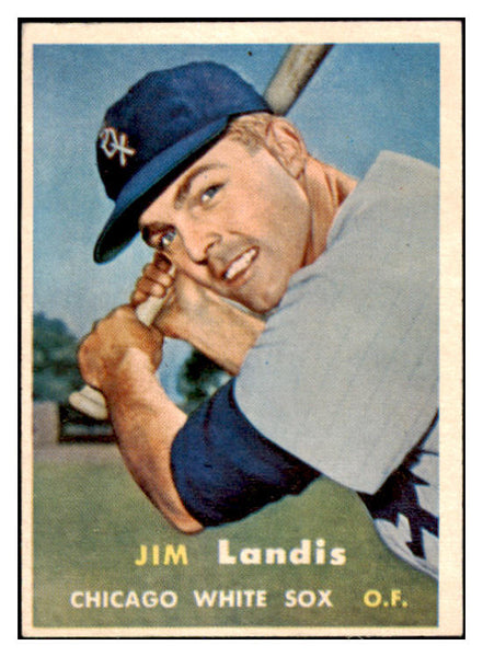 1957 Topps Baseball #375 Jim Landis White Sox EX-MT 527674