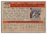 1957 Topps Baseball #375 Jim Landis White Sox EX-MT 527674