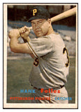 1957 Topps Baseball #104 Hank Foiles Pirates EX-MT 527680