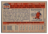 1957 Topps Baseball #104 Hank Foiles Pirates EX-MT 527680