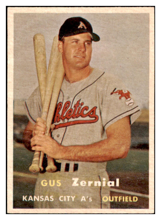 1957 Topps Baseball #253 Gus Zernial A's EX-MT 527682